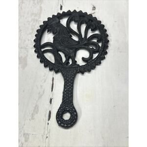 Vintage Rooster Trivet Cast Iron Cottagecore Granny Core Kitchen Decor Farmhouse